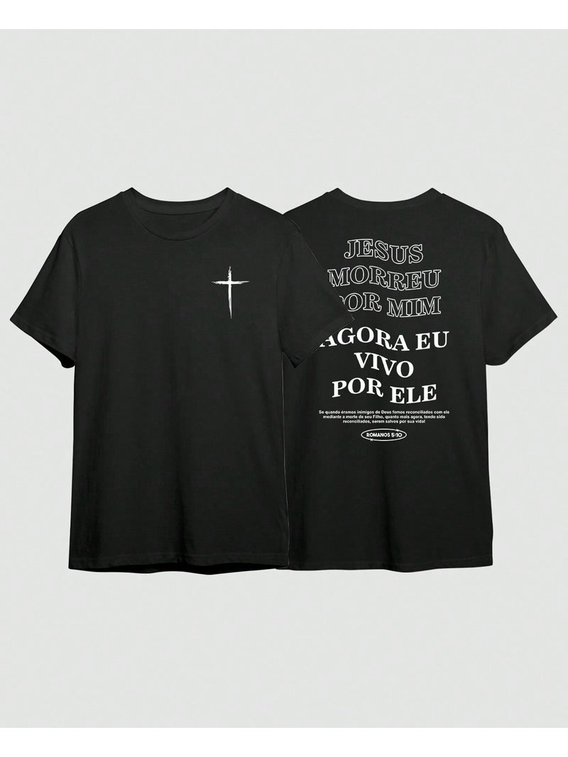 Camiseta Vivo Por Ele - Oversized