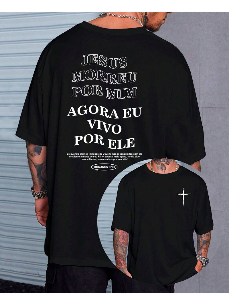 Camiseta Vivo Por Ele - Oversized