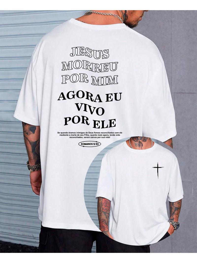 Camiseta Vivo Por Ele - Oversized