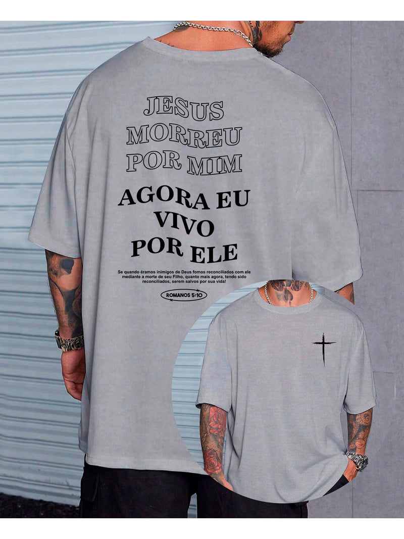 Camiseta Vivo Por Ele - Oversized