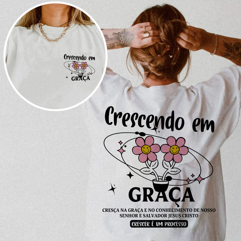 Camiseta Crescendo Em Graça