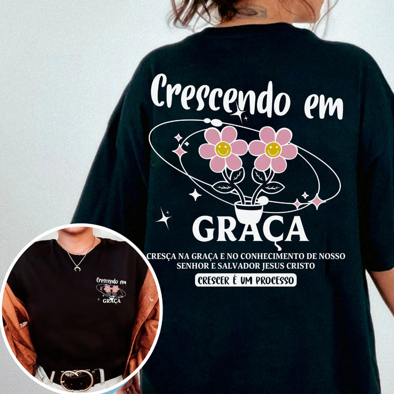 Camiseta Crescendo Em Graça