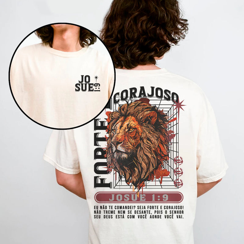 Camiseta Seja Forte E Corajoso - Oversized