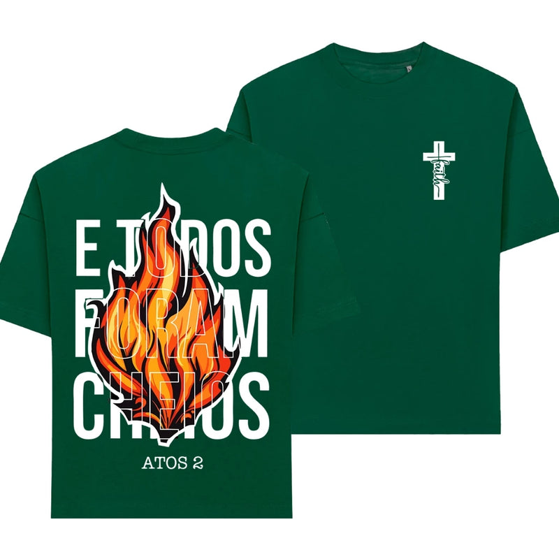 Camiseta E todos foram cheios - Oversized