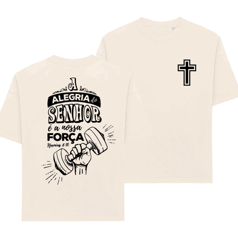 Camiseta A Alegria do Senhor - Oversized