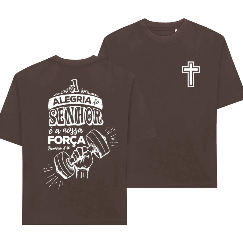 Camiseta A Alegria do Senhor - Oversized