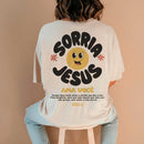 Camiseta Sorria Jesus Ama Você - Oversized
