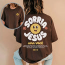 Camiseta Sorria Jesus Ama Você - Oversized