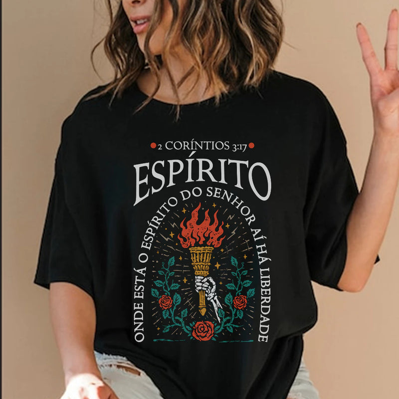 Camiseta Espírito Do Senhor - Oversized