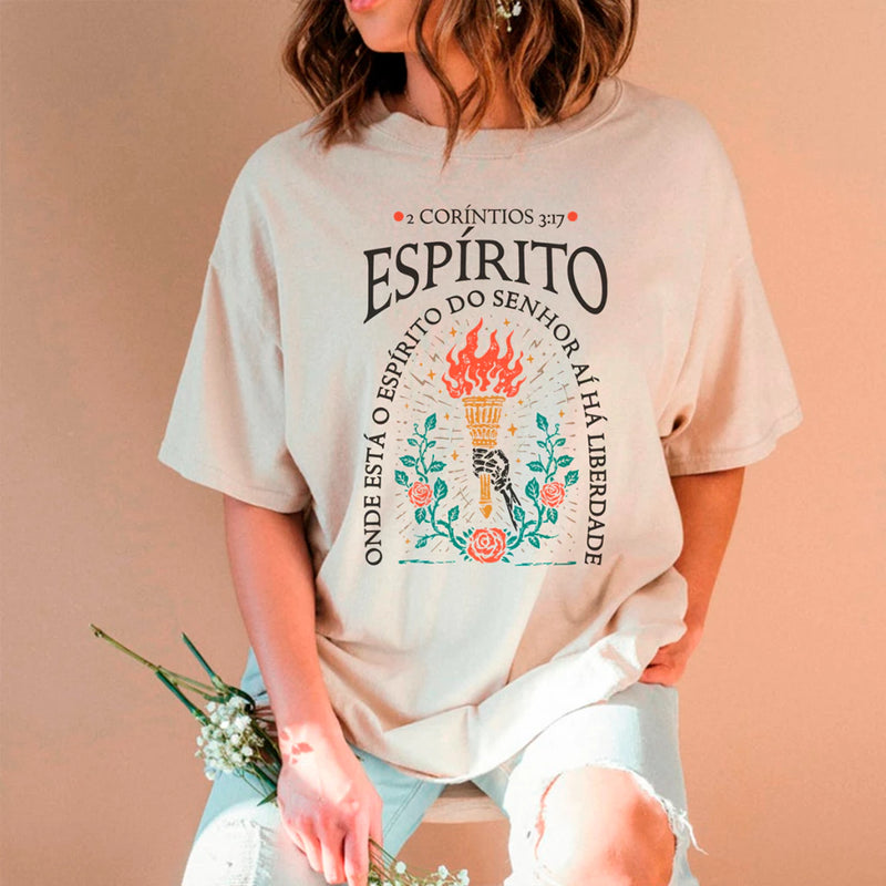 Camiseta Espírito Do Senhor - Oversized