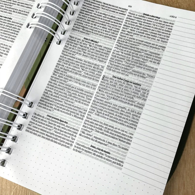Bíblia Anote Slim | NVT | Capa Espiral
