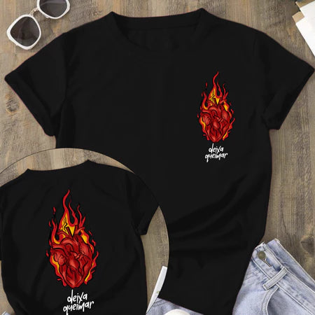 Camiseta Deixa Queimar - Feminina