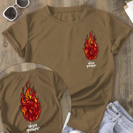Camiseta Deixa Queimar - Feminina