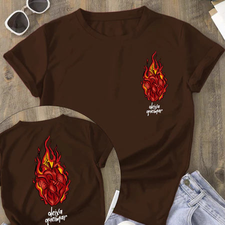 Camiseta Deixa Queimar - Feminina