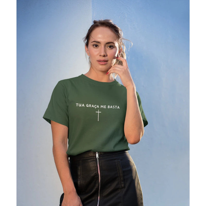 Camiseta Tua Graça Me Basta- Feminina