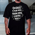 Camiseta Se Deus é por nós - Oversized