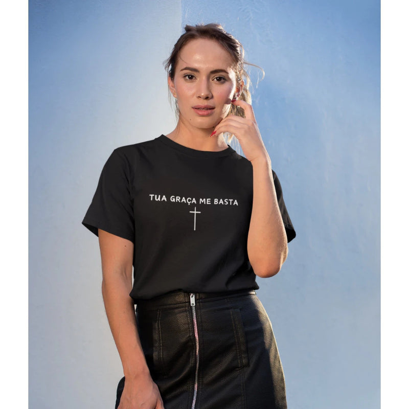 Camiseta Tua Graça Me Basta- Feminina